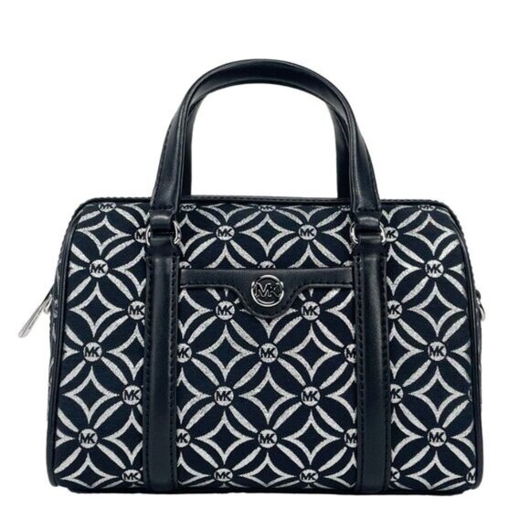 MICHAEL KORS Black Small Leather Duffle Crossbody Bag NWT - Picture 1 of 5